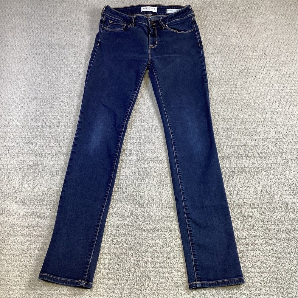 Bullhead‎ Denim Co Juniors Skinny Jeans Dark Wash Stretch Size 7 Regular PacSun